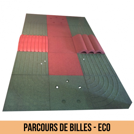 Kit parcours de billes enfants avec dalles amortissantes en caoutchouc