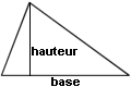 Calcul de la surface d'un triangle