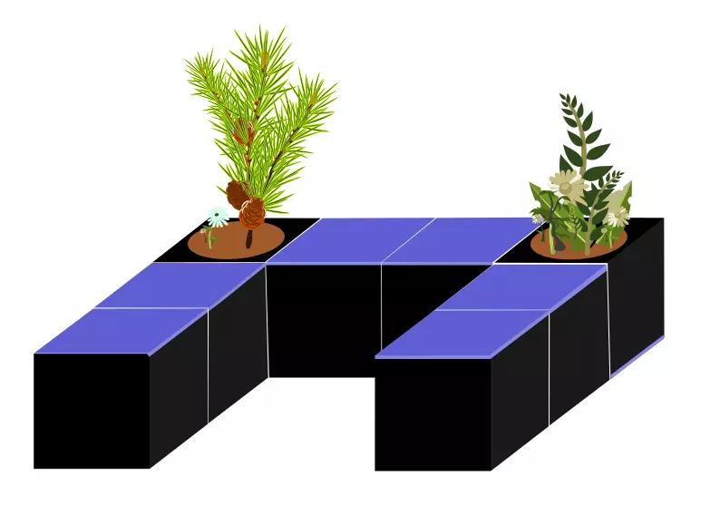 Tabouret / Jardinière - Hexcube® – Image 9